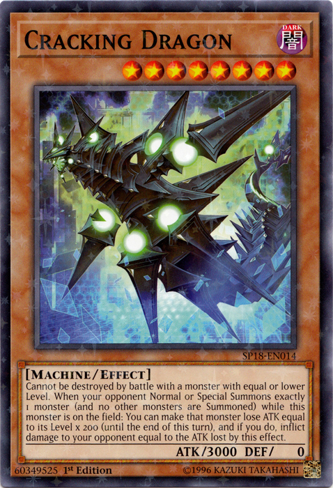 Cracking Dragon [SP18-EN014] Starfoil Rare | Odin's Place