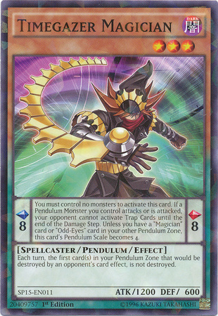 Timegazer Magician [SP15-EN011] Shatterfoil Rare | Odin's Place