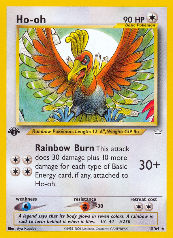 Ho-oh (18/64) [Neo Revelation 1st Edition] | Odin's Place