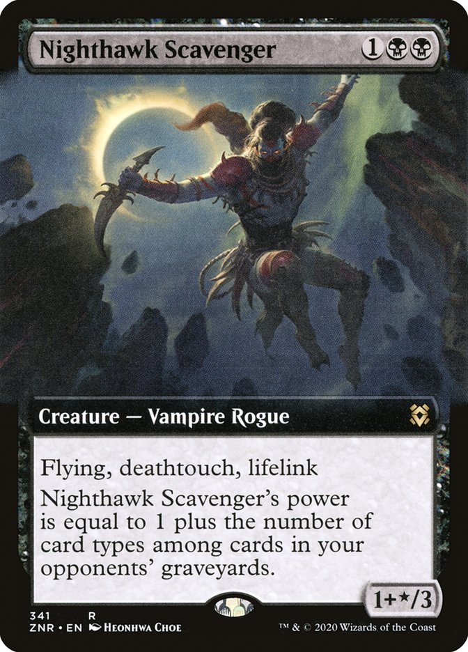 Nighthawk Scavenger (Extended Art) [Zendikar Rising] | Odin's Place