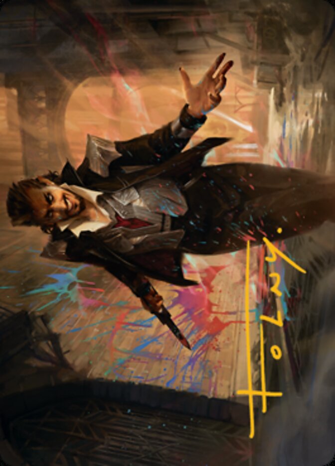 Anhelo, the Painter Art Card (Gold-Stamped Signature) [Streets of New Capenna Art Series] | Odin's Place