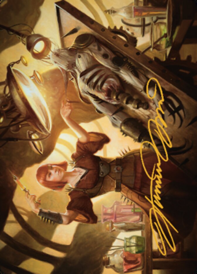 Ashnod, Flesh Mechanist Art Card (Gold-Stamped Signature) [The Brothers' War Art Series] | Odin's Place