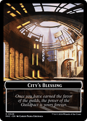 City's Blessing // Zombie Double-Sided Token [Murders at Karlov Manor Commander Tokens] | Odin's Place