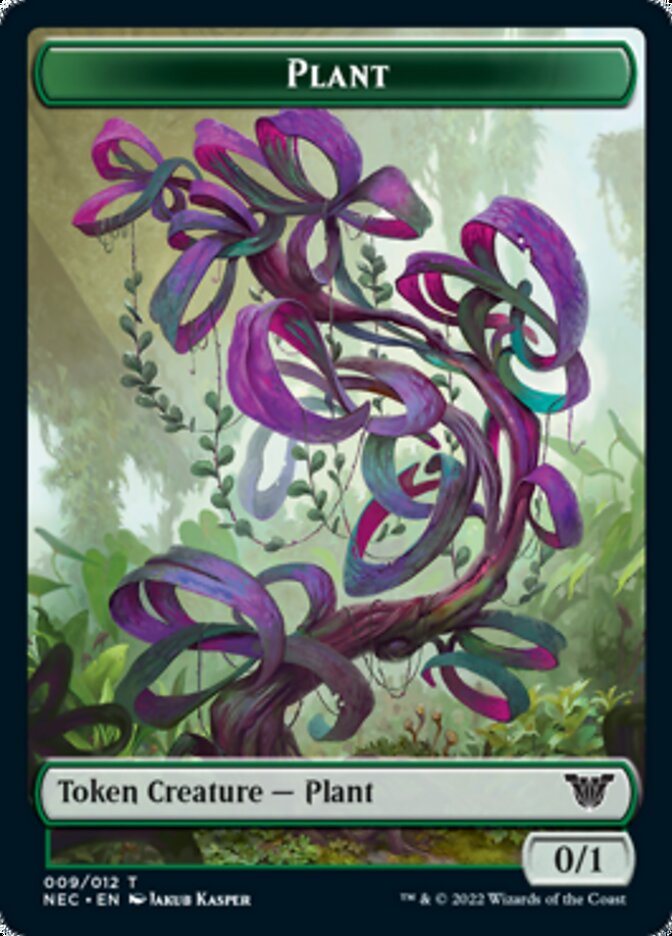 Plant // Treasure Double-Sided Token [Kamigawa: Neon Dynasty Commander Tokens] | Odin's Place