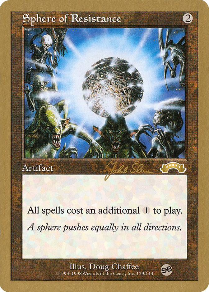 Sphere of Resistance (Jakub Slemr) (SB) [World Championship Decks 1999] | Odin's Place