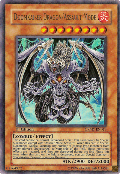 Doomkaiser Dragon/Assault Mode [CRMS-EN019] Ultra Rare | Odin's Place