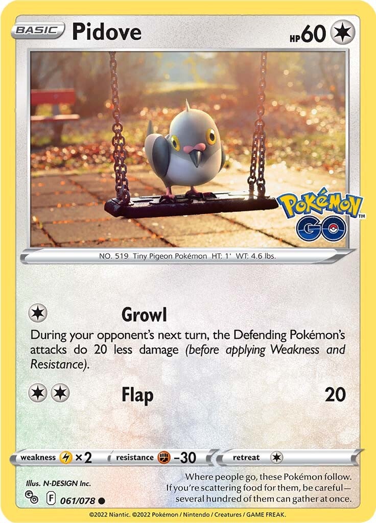 Pidove (061/078) [Pokémon GO] | Odin's Place