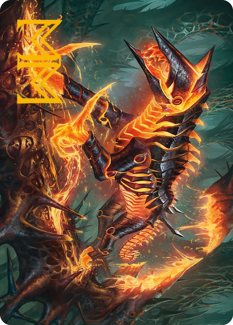 Kuldotha Cackler Art Card (Gold-Stamped Signature) [Phyrexia: All Will Be One Art Series] | Odin's Place