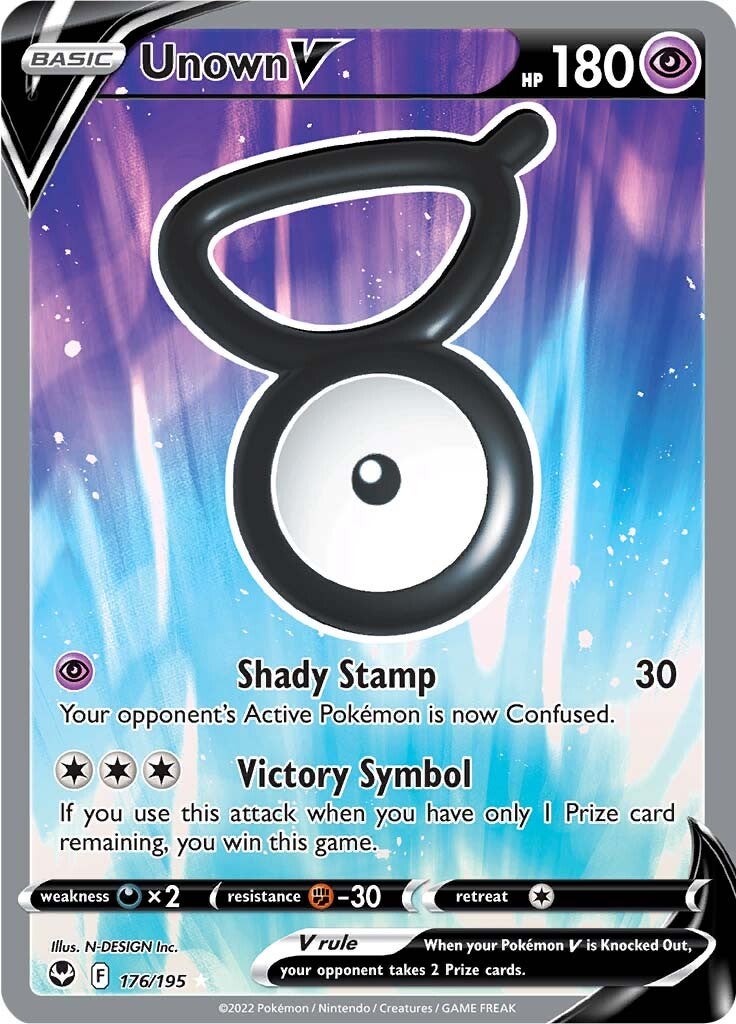 Unown V (176/195) [Sword & Shield: Silver Tempest] | Odin's Place