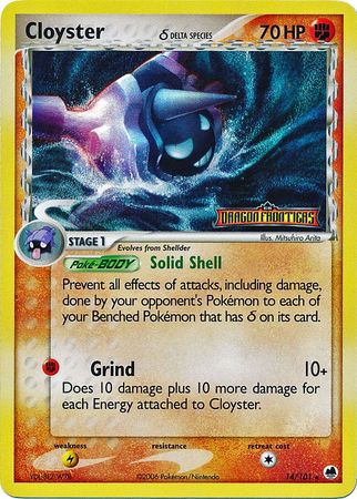 Cloyster (14/101) (Delta Species) (Stamped) [EX: Dragon Frontiers] | Odin's Place