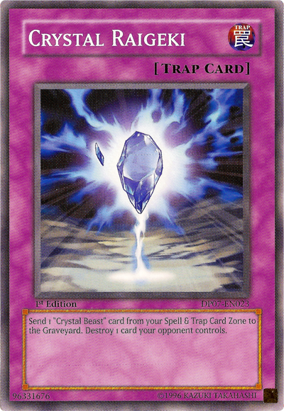 Crystal Raigeki [DP07-EN023] Common | Odin's Place