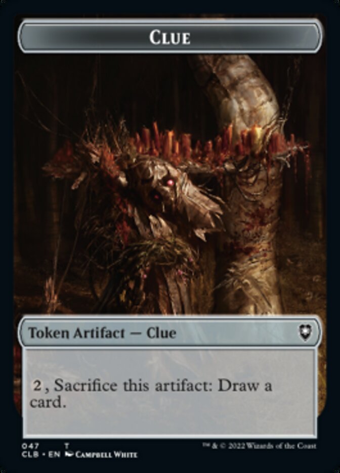 Shapeshifter (022) // Clue Double-Sided Token [Commander Legends: Battle for Baldur's Gate Tokens] | Odin's Place