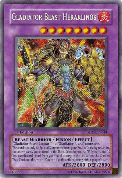 Gladiator Beast Heraklinos [GLAS-EN044] Secret Rare | Odin's Place