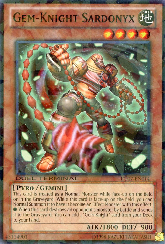 Gem-Knight Sardonyx [DT07-EN014] Common | Odin's Place