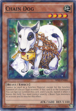 Chain Dog [BP03-EN080] Shatterfoil Rare | Odin's Place