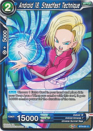Android 18, Steadfast Technique (BT9-031) [Universal Onslaught] | Odin's Place