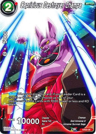 Capricious Destroyer Champa (EX03-06) [Ultimate Box] | Odin's Place