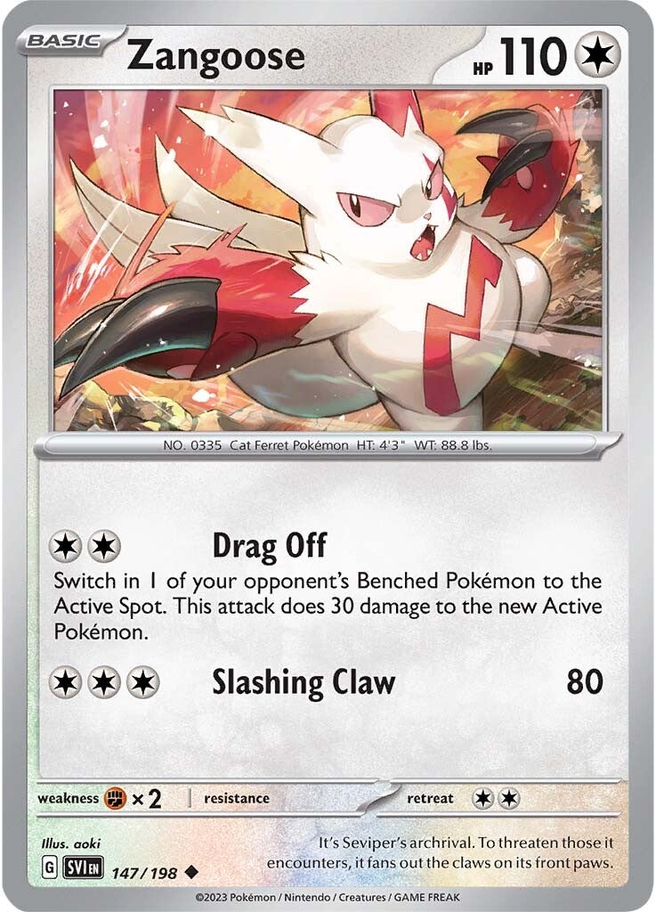 Zangoose (147/198) [Scarlet & Violet: Base Set] | Odin's Place