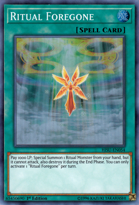 Ritual Foregone [HISU-EN054] Super Rare | Odin's Place