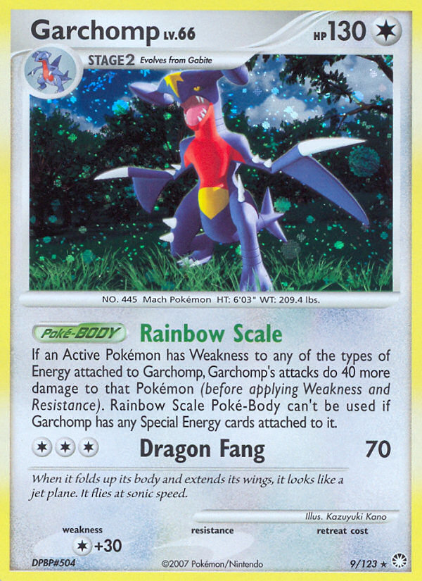 Garchomp (9/123) [Diamond & Pearl: Mysterious Treasures] | Odin's Place