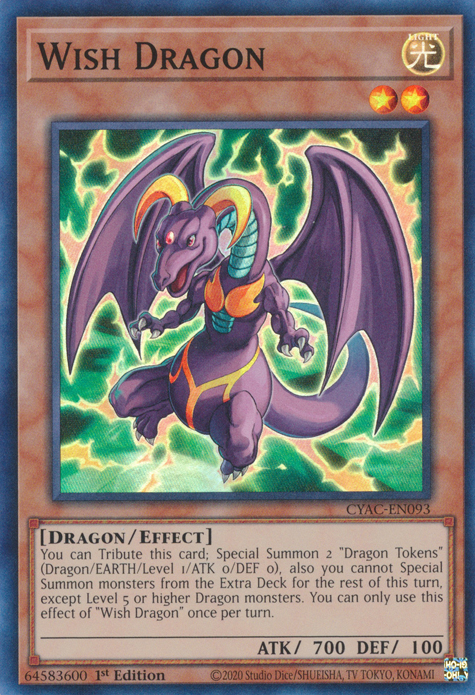 Wish Dragon [CYAC-EN093] Super Rare | Odin's Place