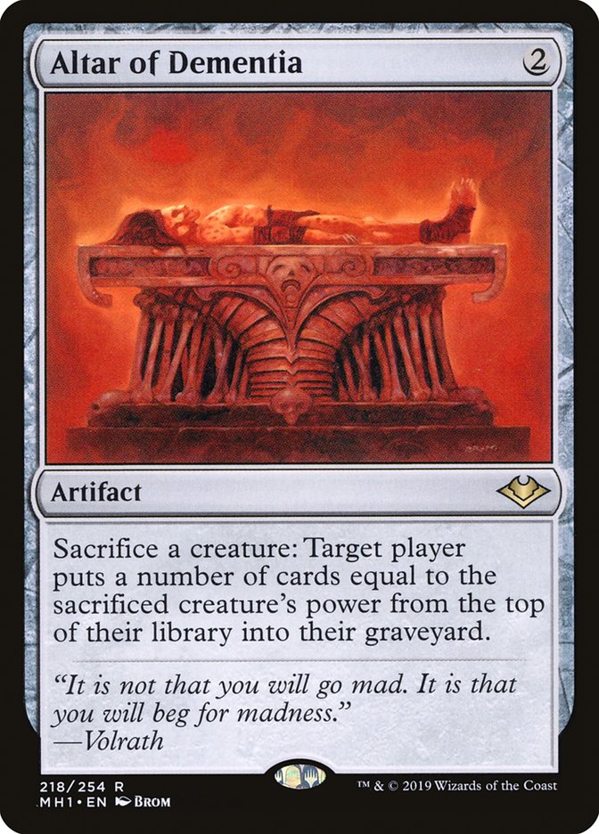 Altar of Dementia (218) [Modern Horizons] | Odin's Place