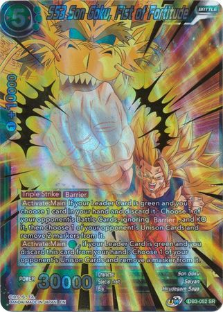 SS3 Son Goku, Fist of Fortitude (DB3-052) [Giant Force] | Odin's Place