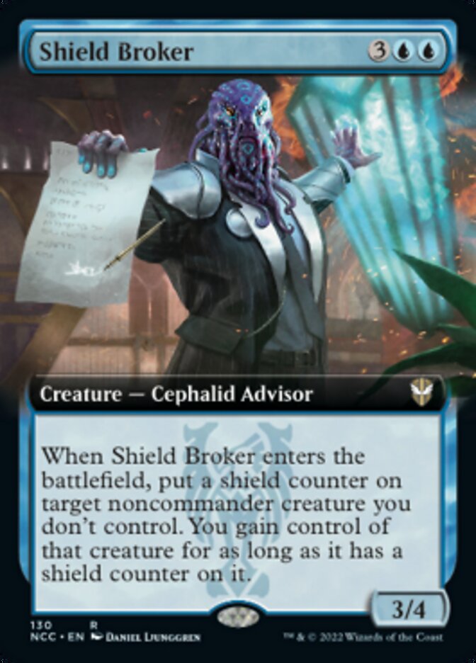 Shield Broker (Extended Art) [Streets of New Capenna Commander] | Odin's Place