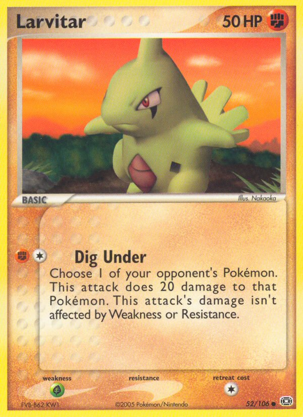 Larvitar (52/106) [EX: Emerald] | Odin's Place