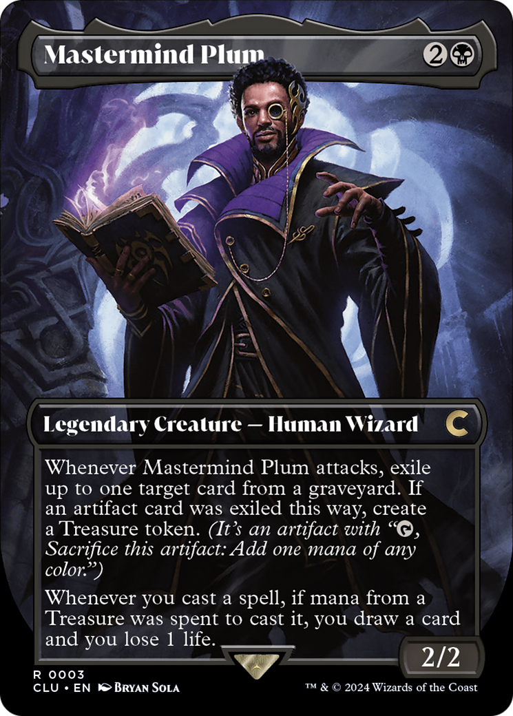 Mastermind Plum (Borderless) [Ravnica: Clue Edition] | Odin's Place