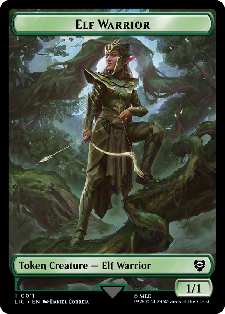Elf Warrior // Insect Double Sided Token [The Lord of the Rings: Tales of Middle-Earth Commander Tokens] | Odin's Place
