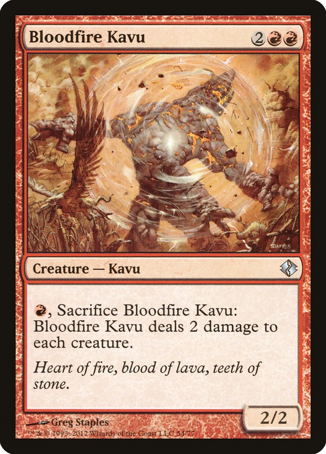 Bloodfire Kavu (54) [Duel Decks: Venser vs. Koth] | Odin's Place