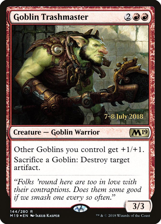 Goblin Trashmaster (144) [Core Set 2019 Prerelease Promos] | Odin's Place