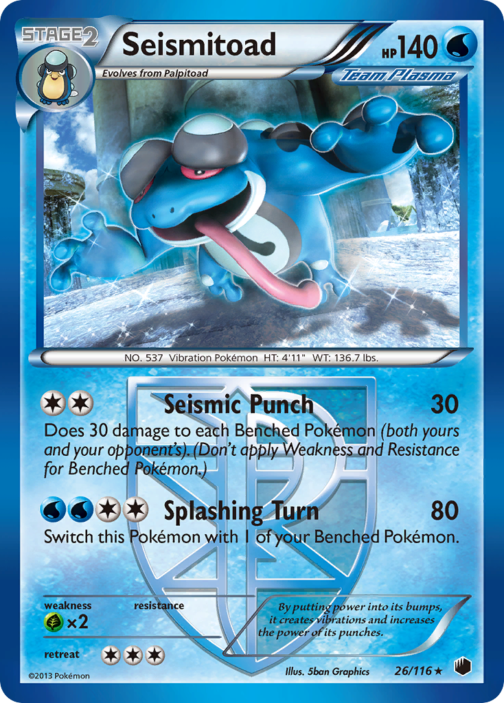 Seismitoad (26/116) [Black & White: Plasma Freeze] | Odin's Place