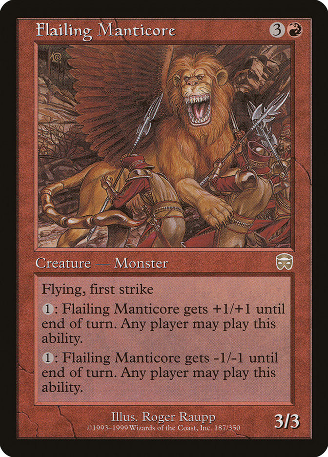 Flailing Manticore (187) [Mercadian Masques] | Odin's Place