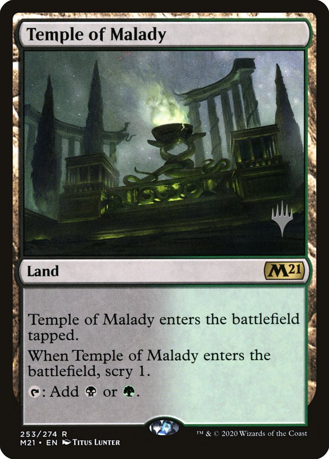 Temple of Malady (Promo Pack) [Core Set 2021 Promos] | Odin's Place