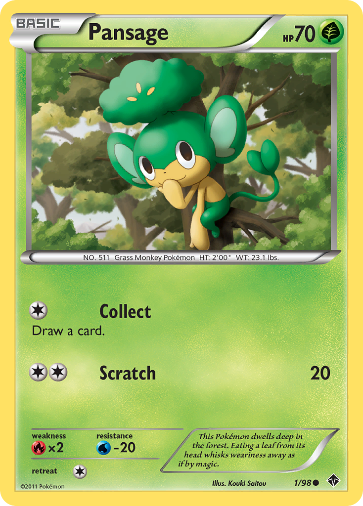 Pansage (1/98) [Black & White: Emerging Powers] | Odin's Place