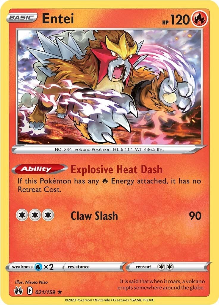 Entei (021/159) [Sword & Shield: Crown Zenith] | Odin's Place