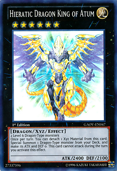 Hieratic Dragon King of Atum [GAOV-EN047] Super Rare | Odin's Place