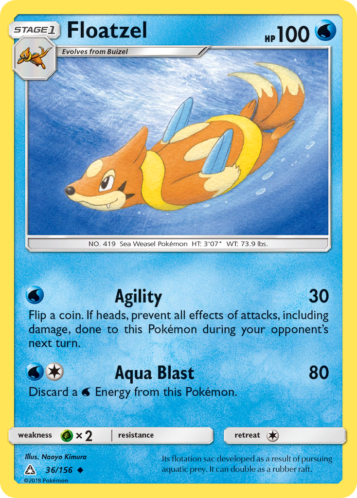 Floatzel (36/156) [Sun & Moon: Ultra Prism] | Odin's Place