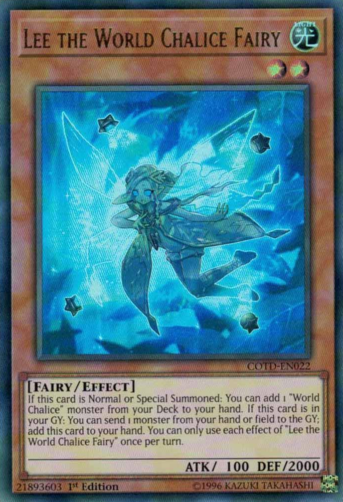 Lee the World Chalice Fairy [COTD-EN022] Ultra Rare | Odin's Place