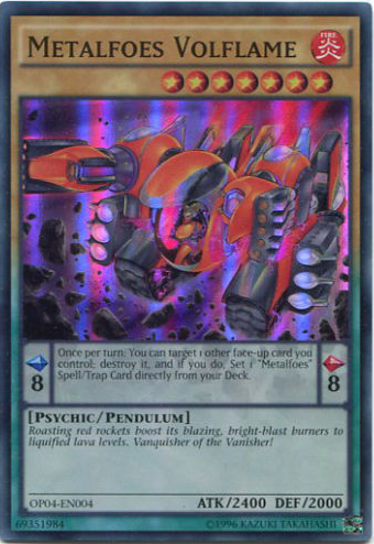 Metalfoes Volflame [OP04-EN004] Super Rare | Odin's Place