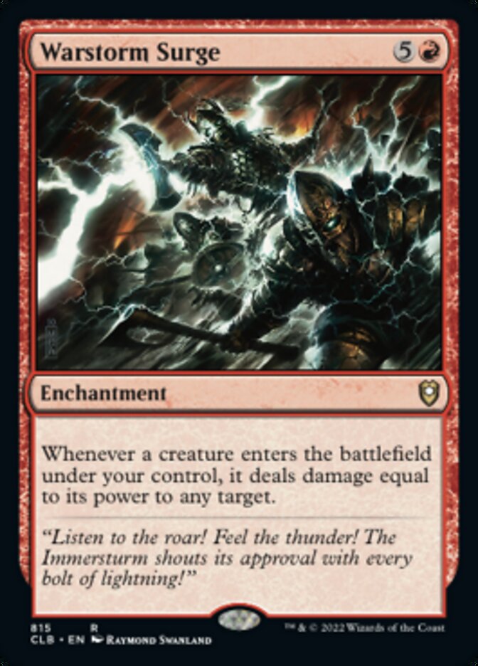 Warstorm Surge [Commander Legends: Battle for Baldur's Gate] | Odin's Place