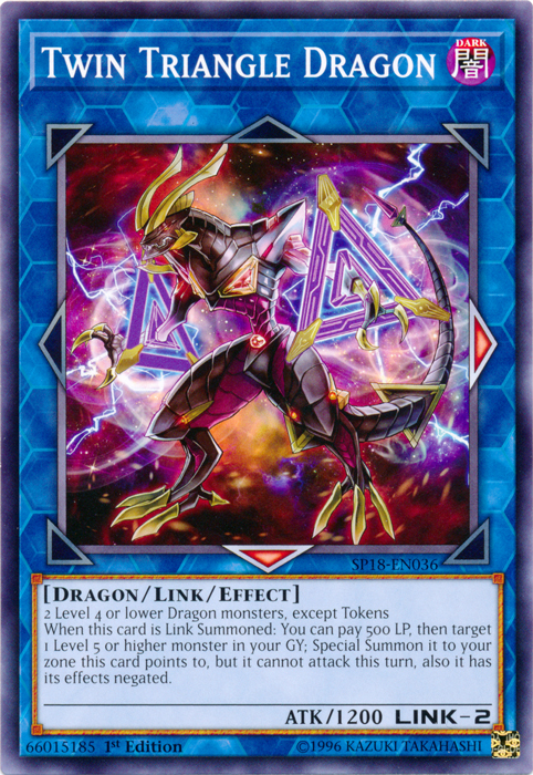 Twin Triangle Dragon [SP18-EN036] Common | Odin's Place
