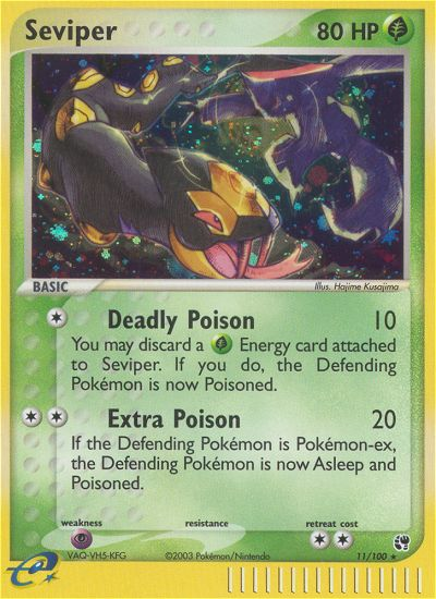 Seviper (11/100) [EX: Sandstorm] | Odin's Place