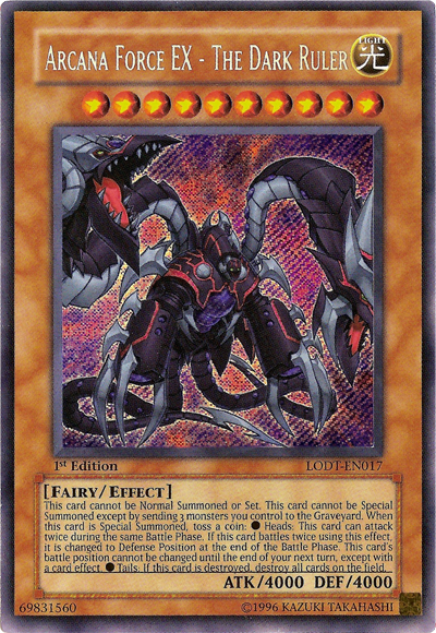 Arcana Force EX - The Dark Ruler [LODT-EN017] Secret Rare | Odin's Place