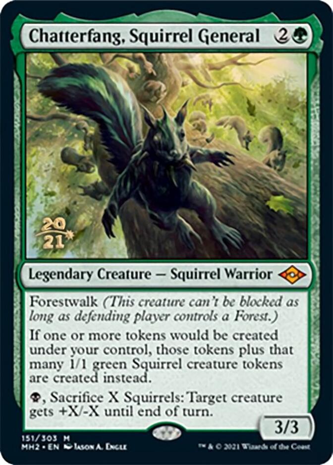 Chatterfang, Squirrel General [Modern Horizons 2 Prerelease Promos] | Odin's Place