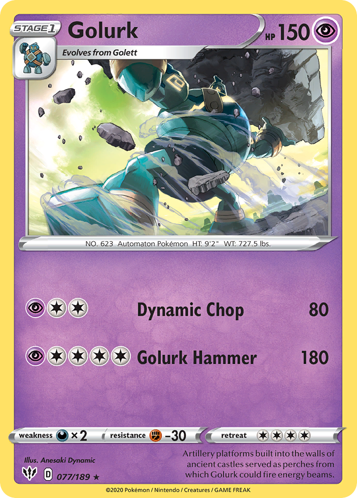 Golurk (077/189) [Sword & Shield: Darkness Ablaze] | Odin's Place