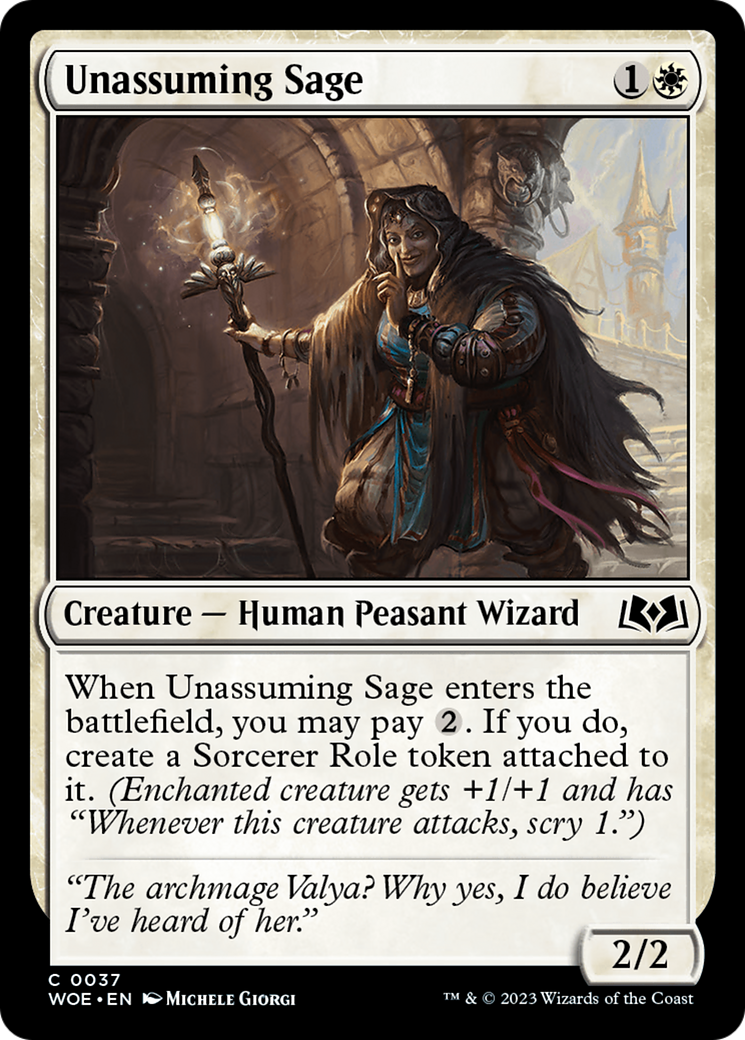 Unassuming Sage [Wilds of Eldraine] | Odin's Place