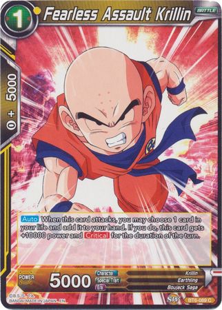 Fearless Assault Krillin (Reprint) (BT6-089) [Battle Evolution Booster] | Odin's Place